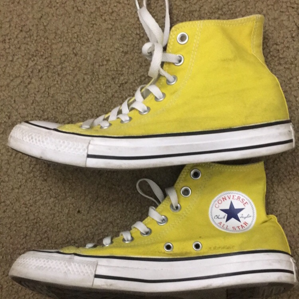 Women’s Yellow High Top Converse